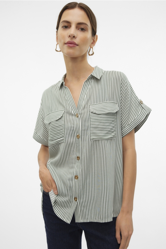 VMBUMPY SS SHIRT WVN NOOS 10310139 Laurel Wreath